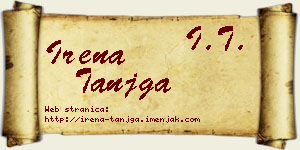 Irena Tanjga vizit kartica